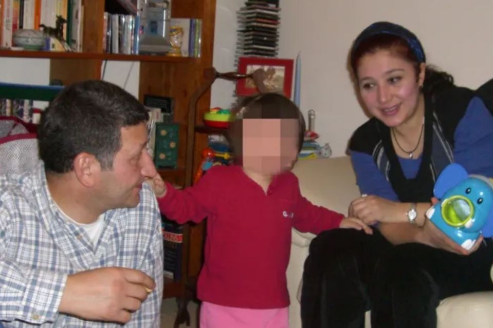 Iqbal al-Hilli, 47 with husband Saad al-Hilli, 50 and one of their daughters