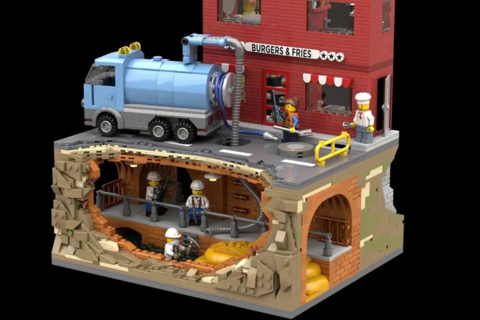 Southern Water is focusing on a Lego set amid fury over the region’s filthy rivers