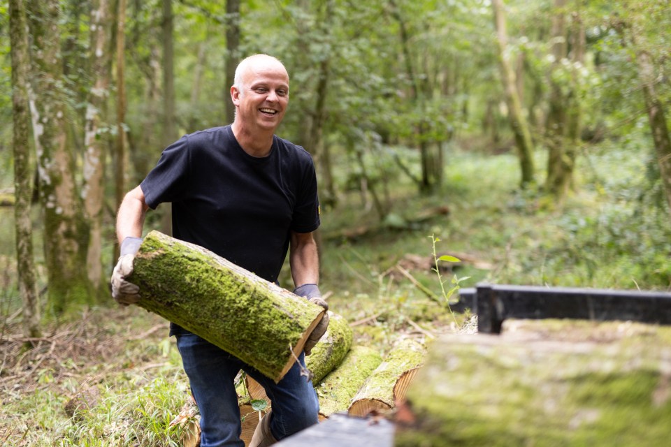 The former mechanic spent years tidying up his new property and the grounds