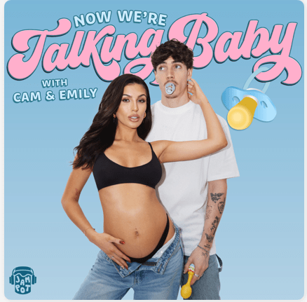 Emily and Cam’s brand new podcast Now We're Talking Baby will see the pair chat all things baby with the help of guests and experts as they experience life as new parents