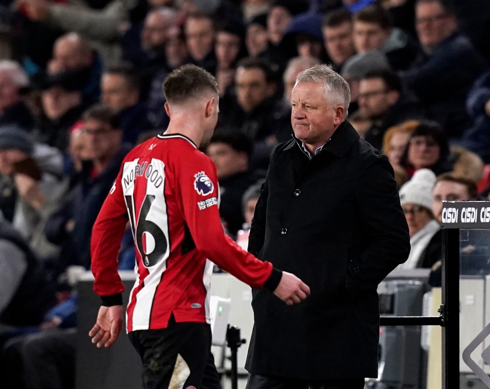 Chris Wilder made an early change to try and combat the leaky defence