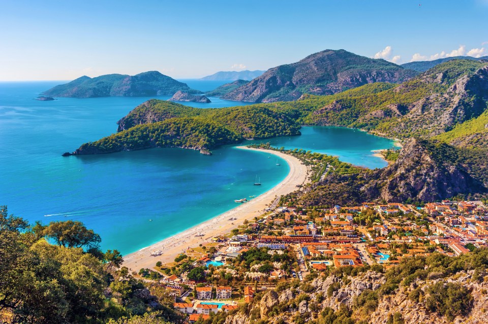 Oludeniz beach is often named one of the most beautiful in the world