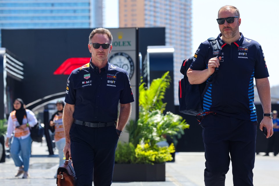 Horner arrives in the paddock on March 8 for the Saudi Arabia Grand Prix