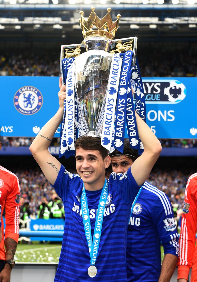 The Brazilian won two Premier League titles at Chelsea