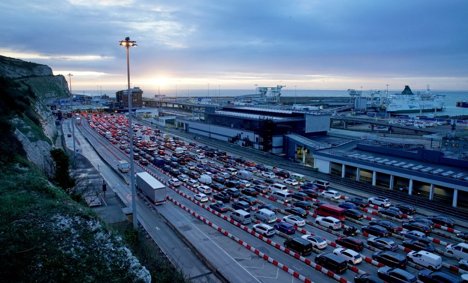 Tourists are waiting two hours to be processed through Dover