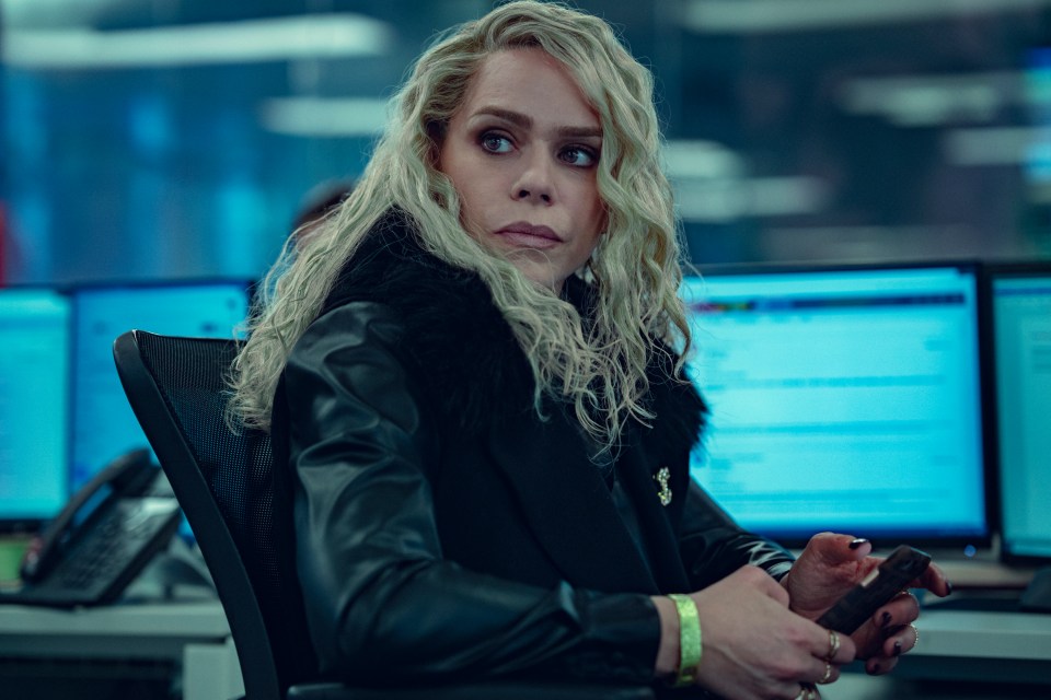 Billie stars as producer Sam McAllister in the Netflix drama about the explosive interview between Emily Maitlis and Prince Andrew