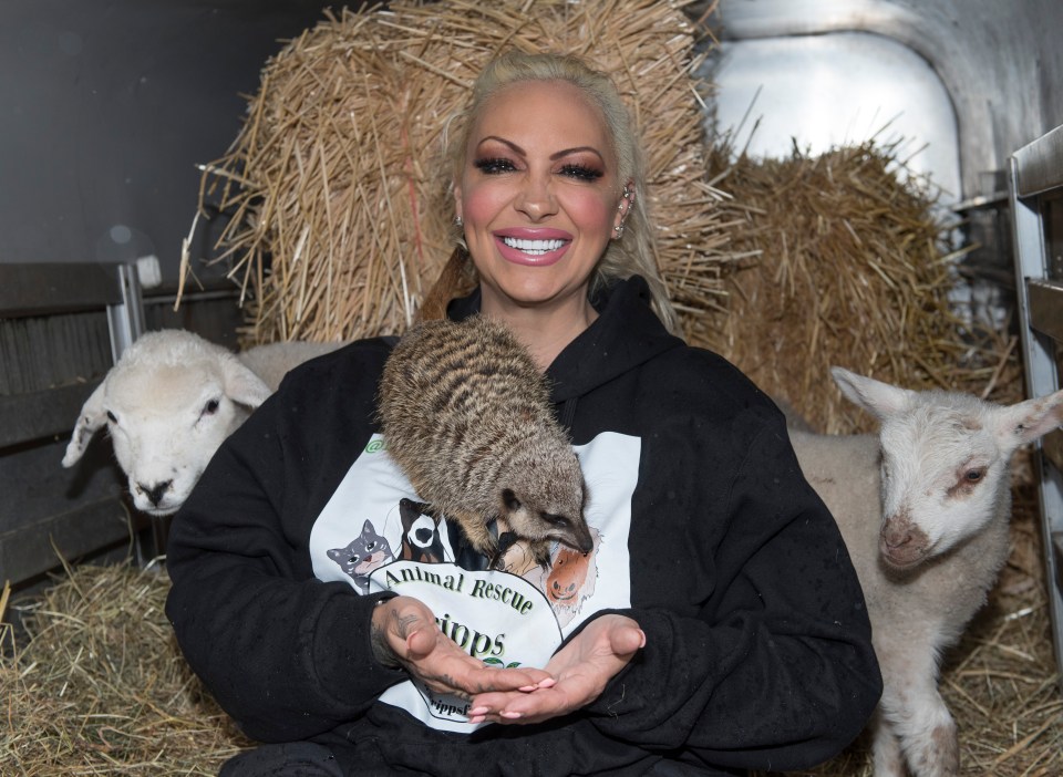 The ex-glamour model runs an animal sanctuary