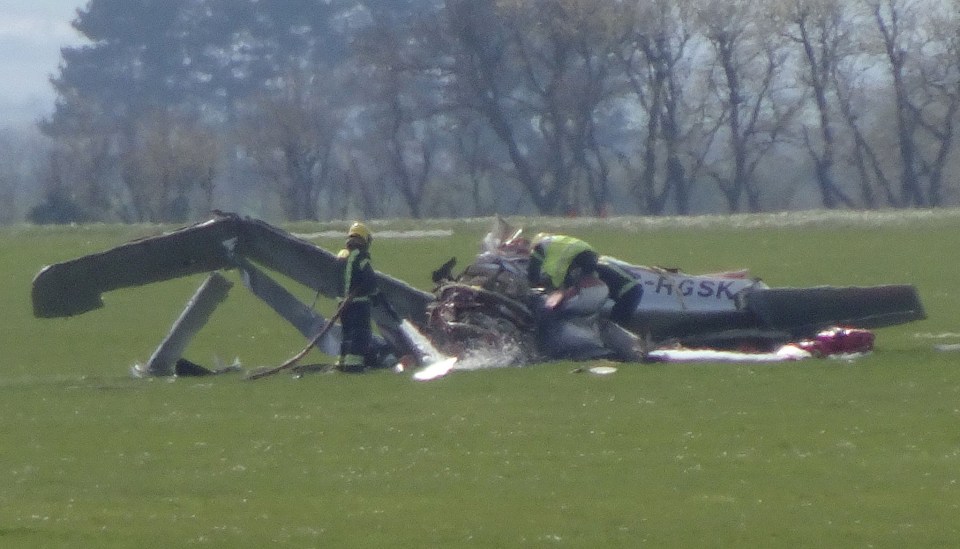 Pictures from the scene showed his wrecked Cirrus SR22 on Duxford airfield