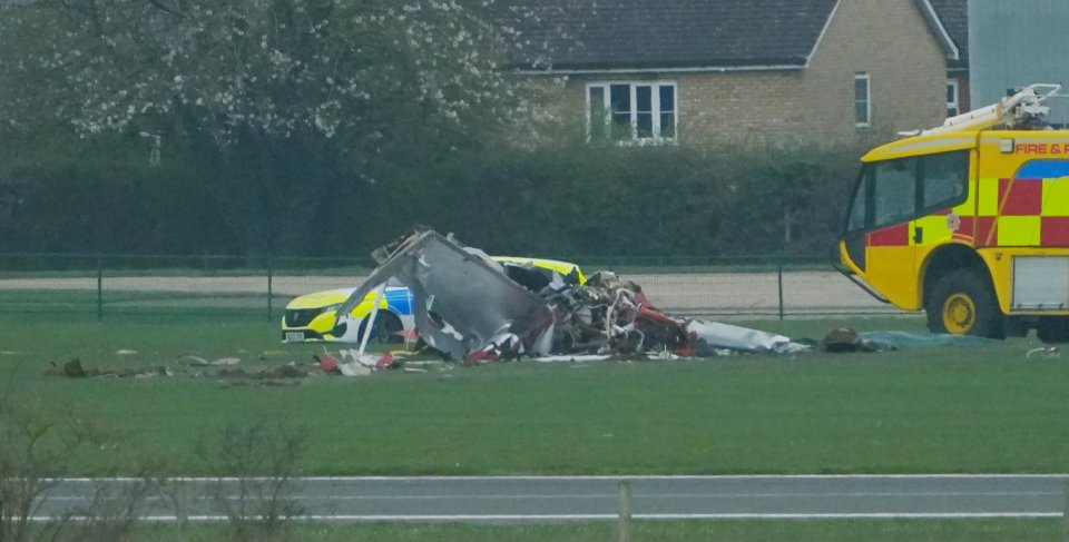 The Air Accident Investigation Branch is continuing its investigation at Duxford today