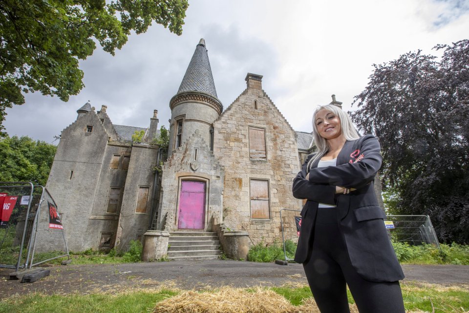 Nicole Rudder, 32, bought the 17th-century castle for £250,000