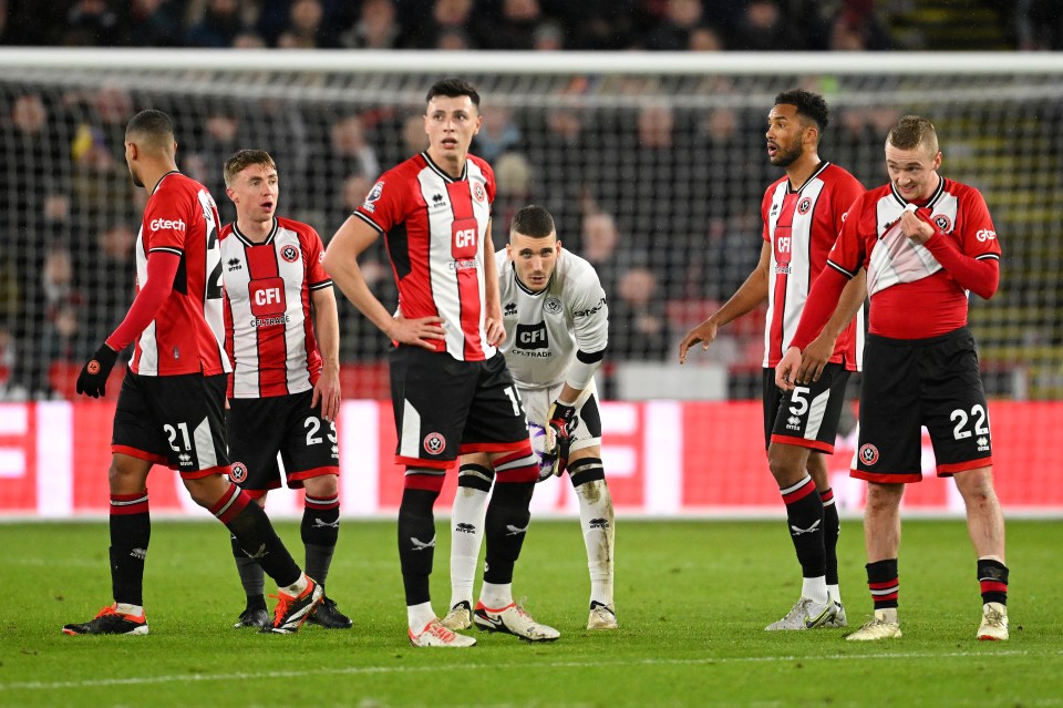 Sheffield United were trailing Arsenal 5-0 at home before half time