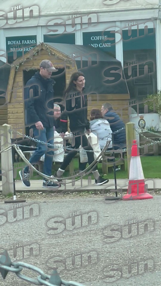 The Prince and Princess of Wales at Windsor Farm Shop on Saturday