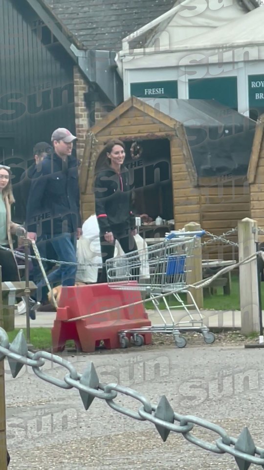 Princess Kate with Prince William at Windsor Farm Shop on Saturday