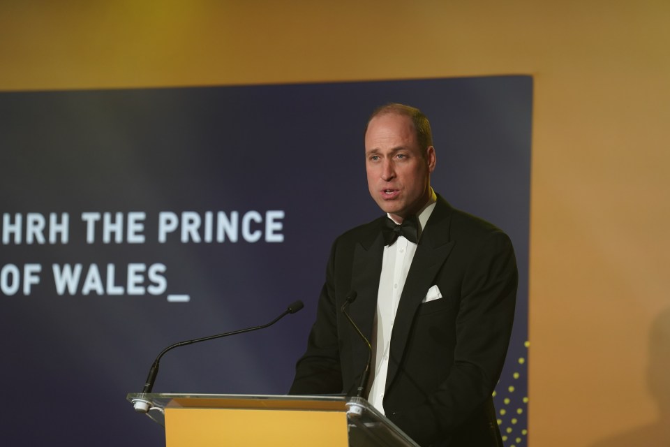 William attended the Diana event - but left before his brother Harry's address