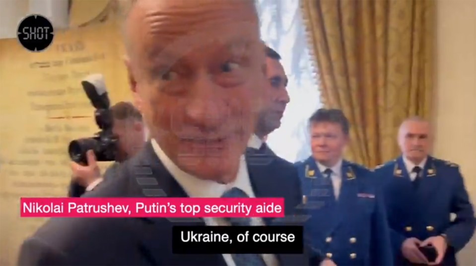 Patrushev quickly replied: 'Ukraine, of course'