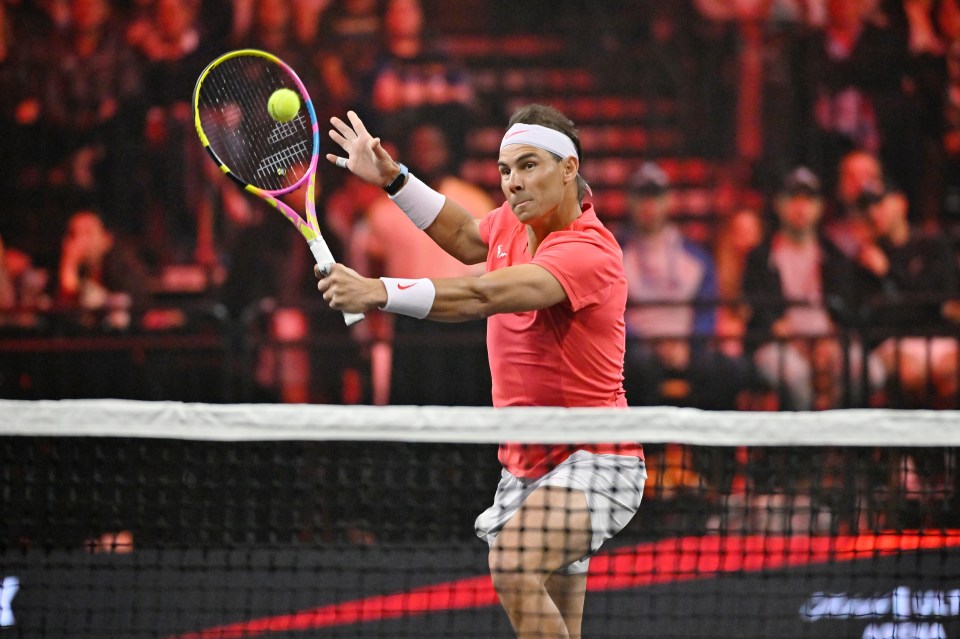 The Spaniard, 37, played an exhibition match in Las Vegas last weekend