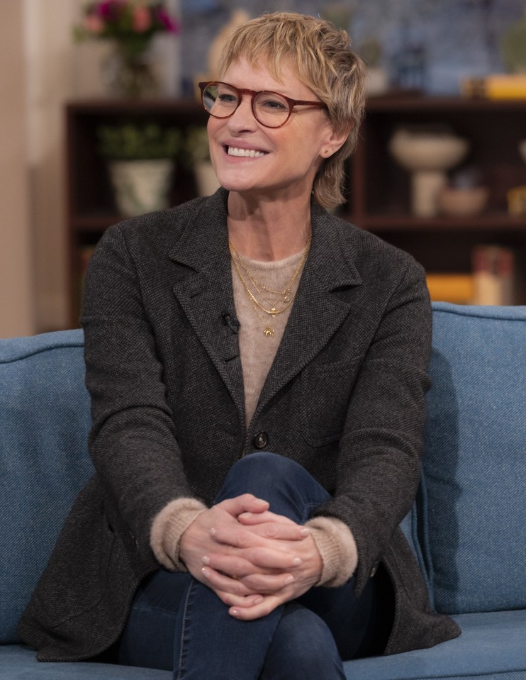 Robin Wright looked very different as she appeared on This Morning today