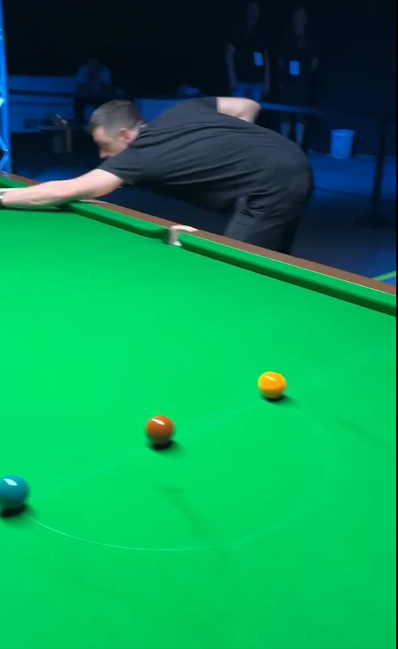 He’s shared a clip of him practising ahead of the Riyadh Season World Masters of Snooker