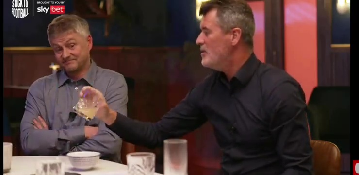 Keane even checked Solskjaer's drink