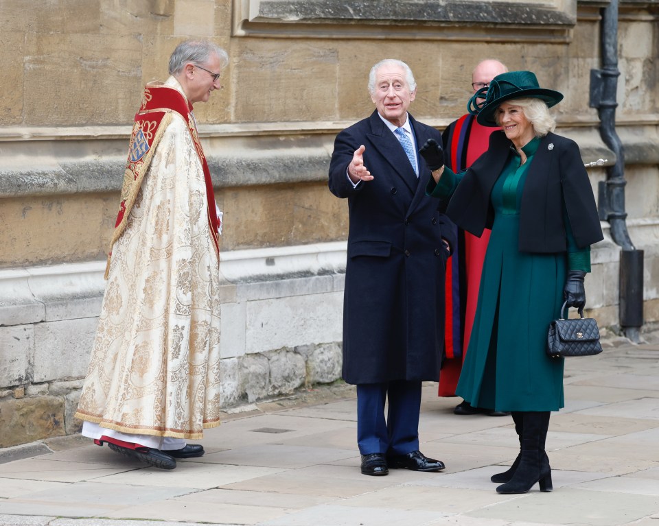 Charles, 75, joined Queen Camilla for the annual Easter Mattins Service