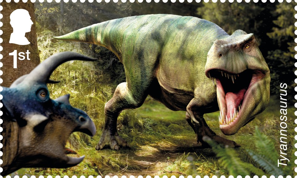 Stamps that include a T.rex and a Stegosaurus have also been released by Royal Mail earlier this year