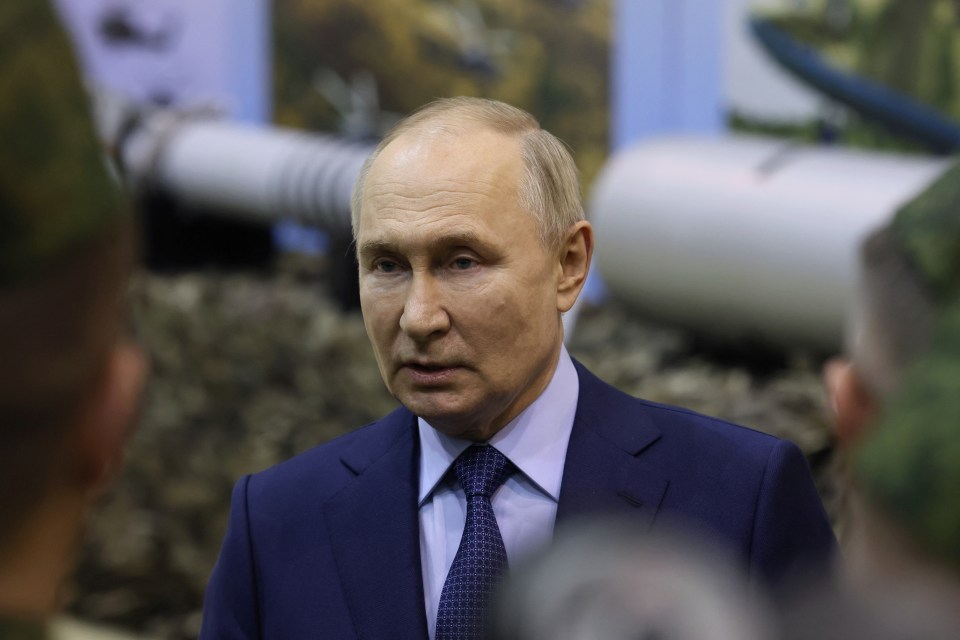 Putin spoke to military pilots at the training centre