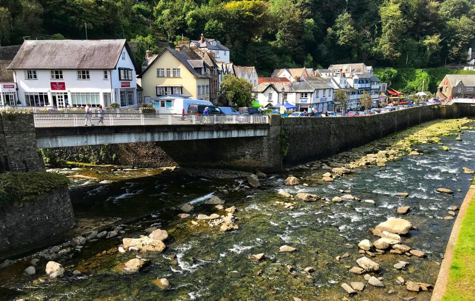 The river Lyn runs through the town and leads to an impressive gorge