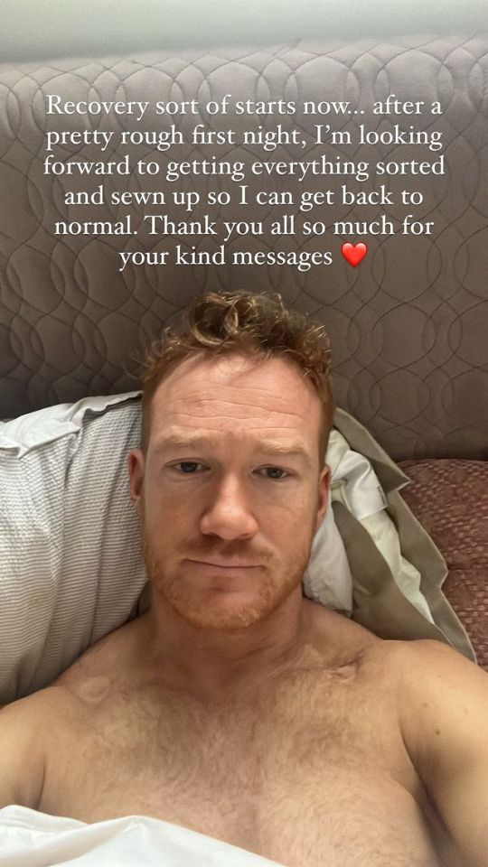 Greg has shared updates with fans since his hospital dash