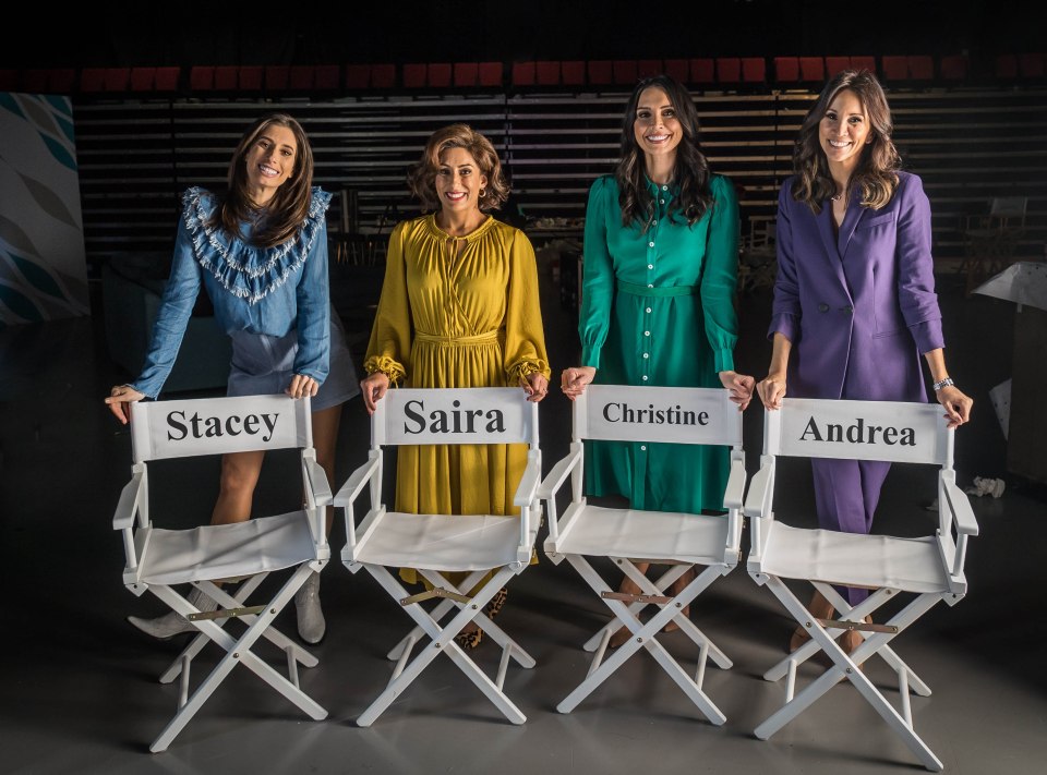 Stacey Solomon, Christine Lampard, Andrea McLean and Saira Khan in 2019