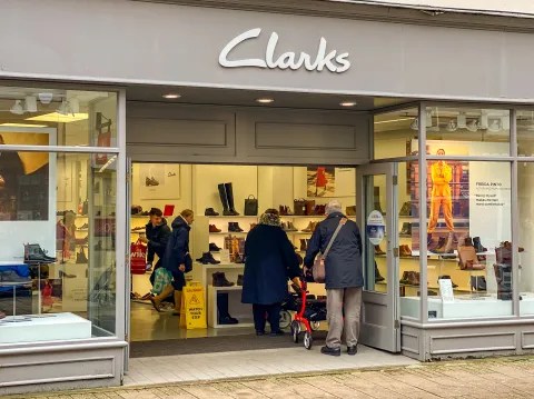 Clarks is shutting its branches in East Grinstead and Maideanhead