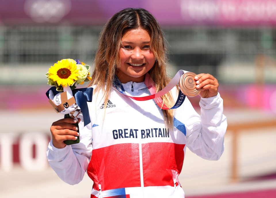 Sky Brown, 15, is projected to medal in the skateboarding