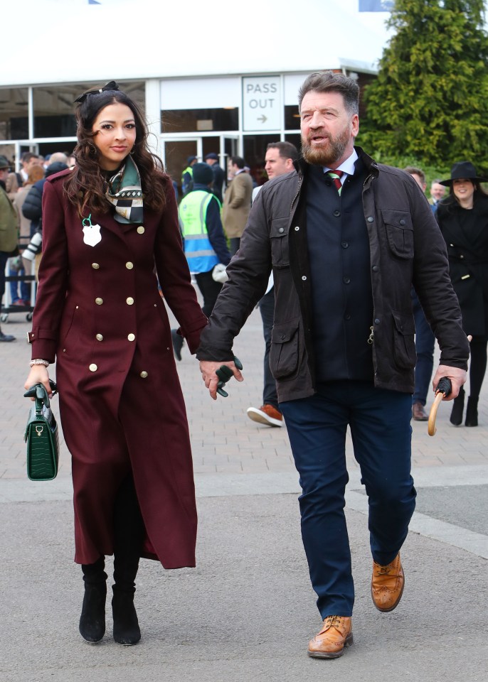 Nick Knowles arrived holding hands with fiancée Katie Dadzie