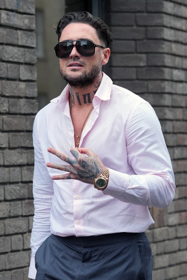 Stephen Bear pictured outside court yesterday