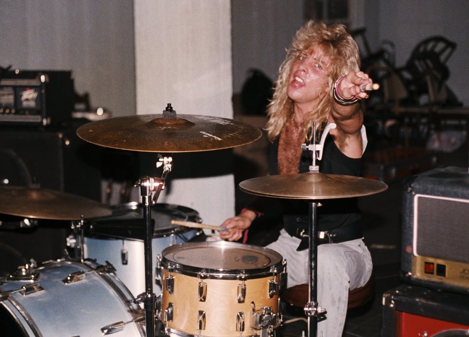 Steve Adler (pictured in 1985) came from a broken home, and was ill-equipped to deal with fame