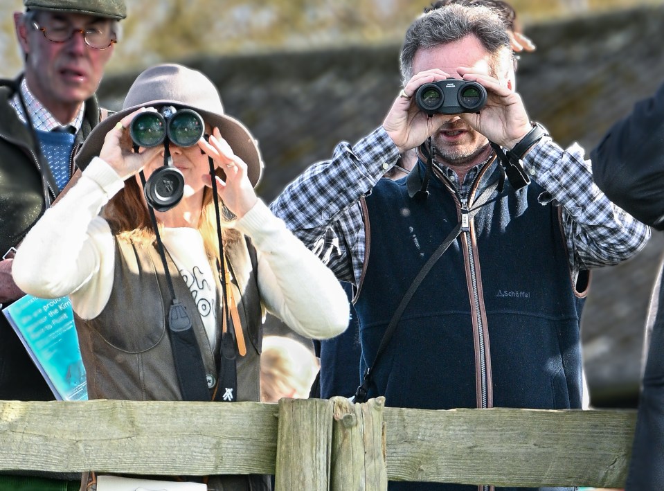 The pair were enjoying the day out over the Easter weekend