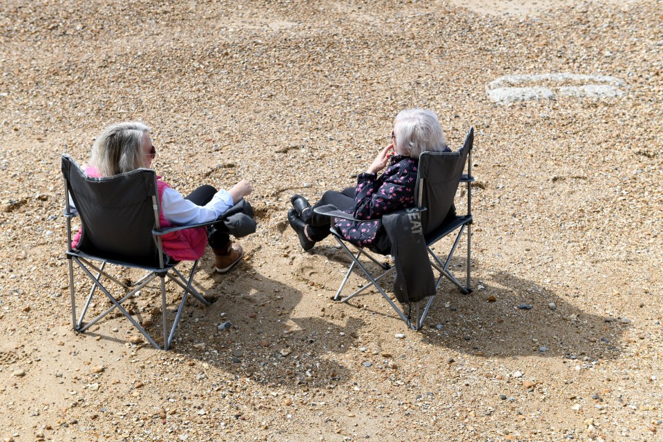 Beach goers in Portsmouth enjoyed the sun earlier this month and the sun is expected to return over Easter