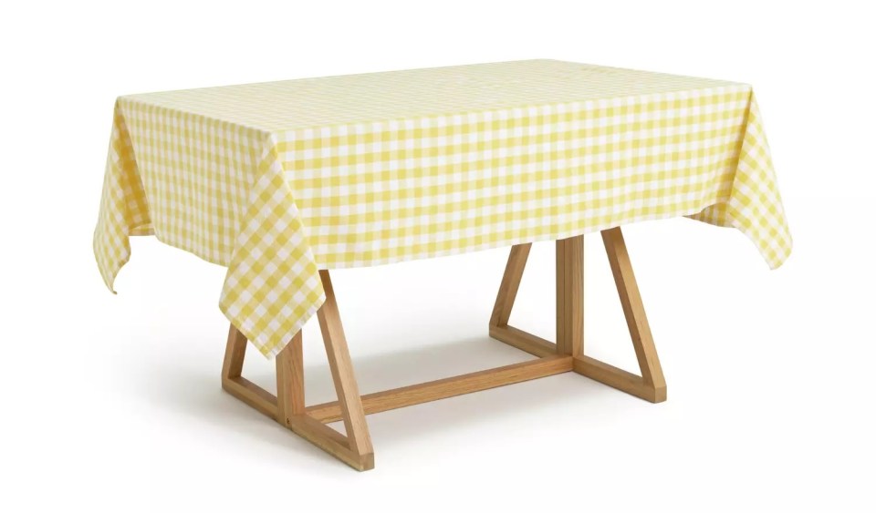 Checked table cloth for £25 from Habitat