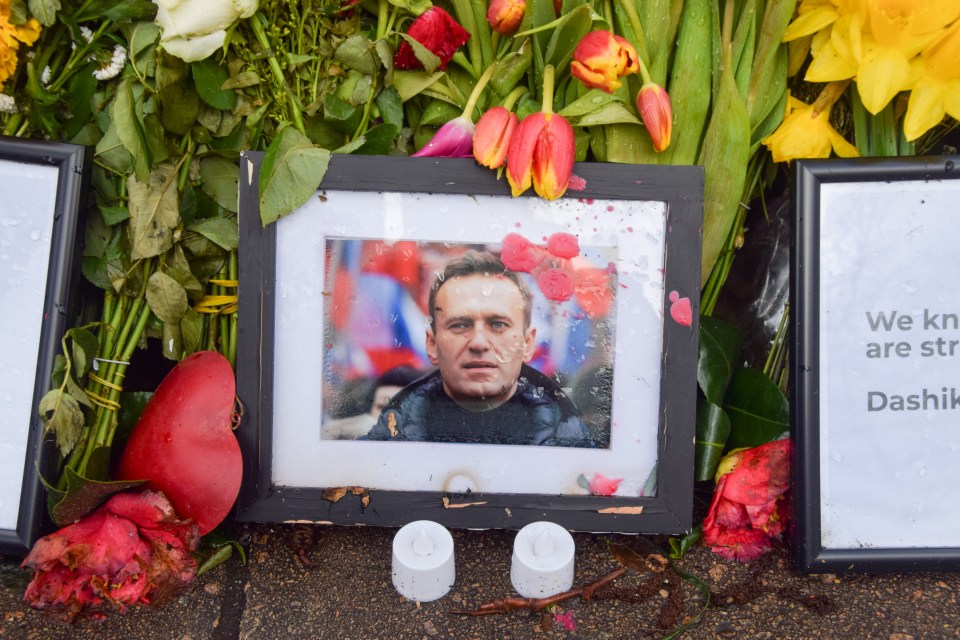 Supporters mourn the loss of Russian opposition leader Navalny