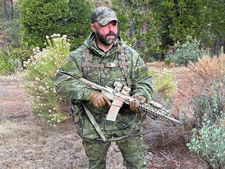 Prepper Tom Blakey previously served in the Army