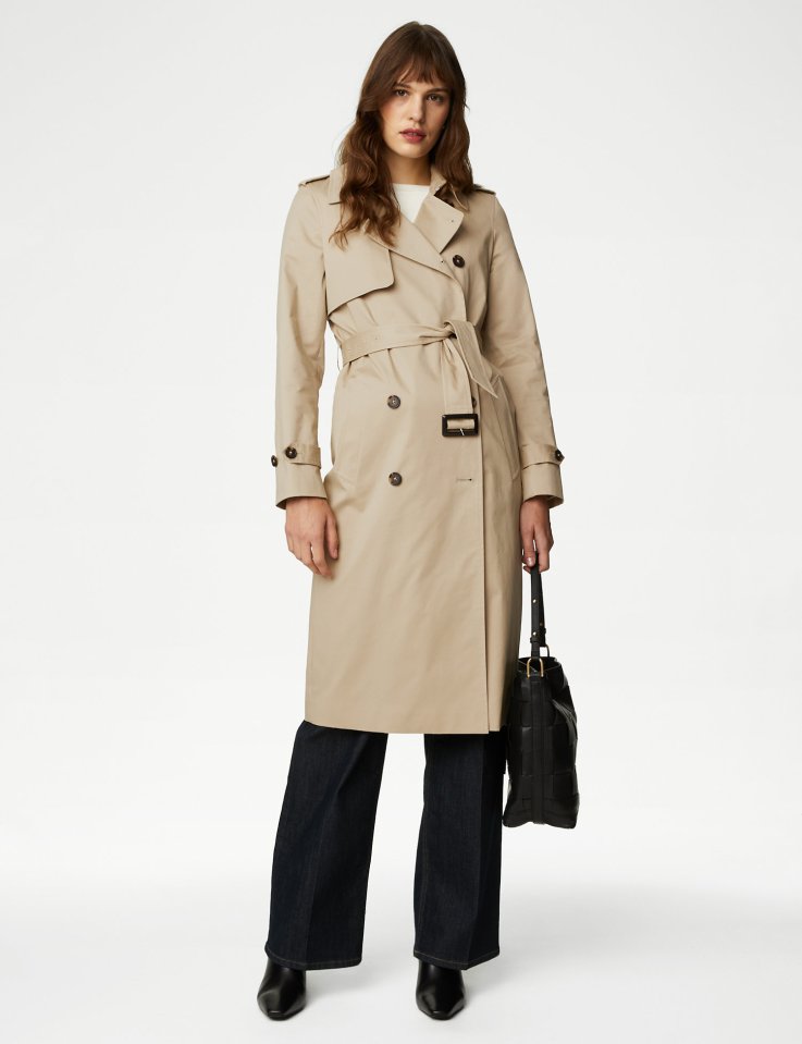 Belted longline trench coat from M&S, £79