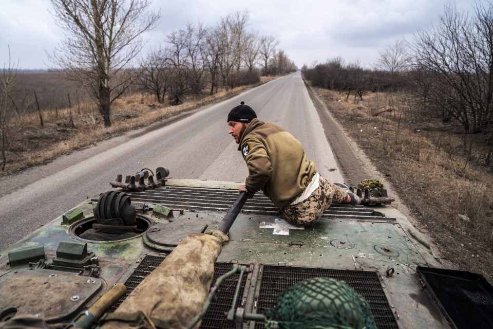 Ukrainian tank-men prepare for combat as the war between Russia and Ukraine continued in the direction of Liman