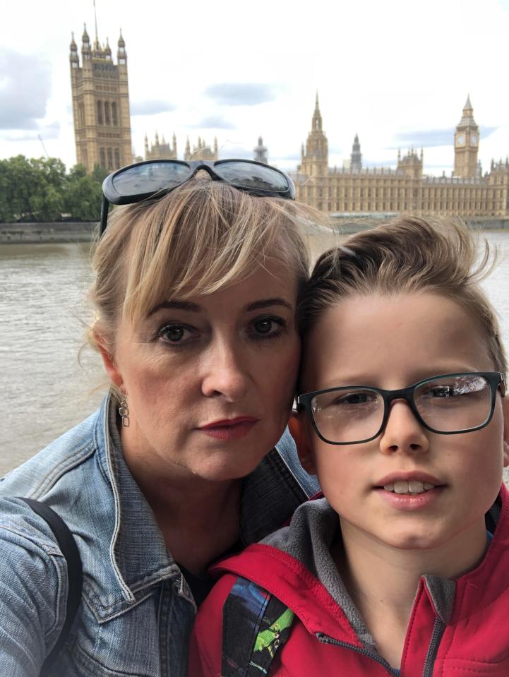 Katie Robertson, left, and son Arthur, right, often set up a stall at their local car boot sale, making deals on the spot and earning instant cash