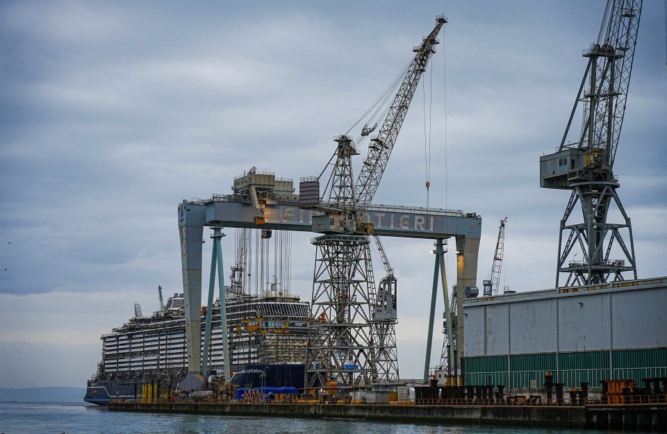 The town of Monfalcone in Italy is dominated by Fincantieri shipyards - who chose to recruit many thousands of workers from Bangladesh