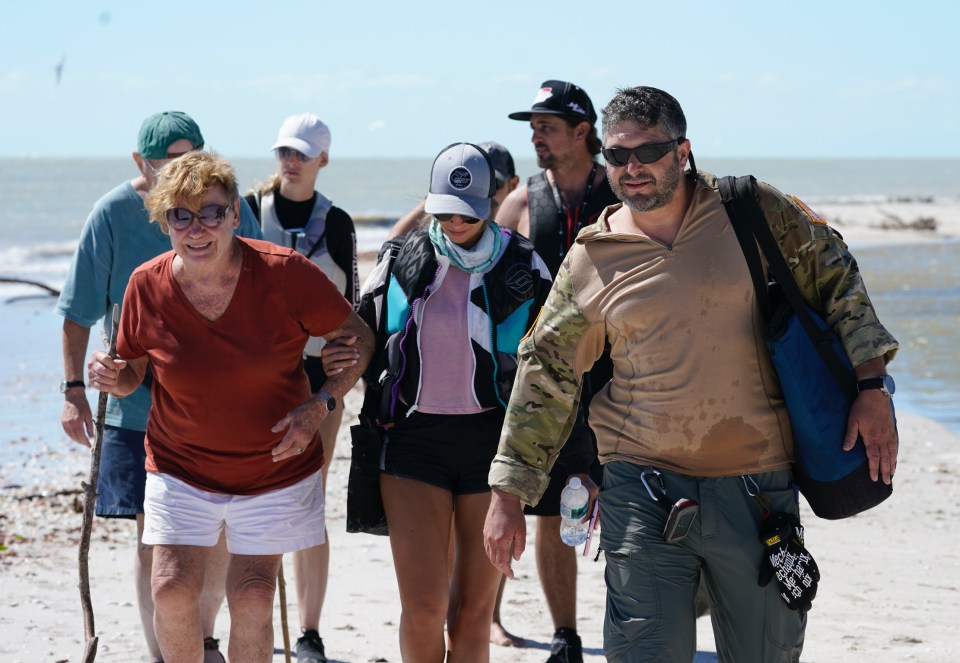 Stern and his special ops-trained compatriots helping evacuating survivors of Hurricane Ian in 2022