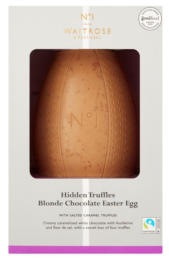 Waitrose's Easter egg has increased the least at just 9%