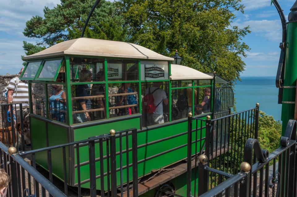 The funicular links the two towns together and offers some spectacular views