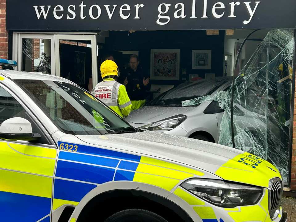 The silver Toyota caused thousands of pounds worth of damage