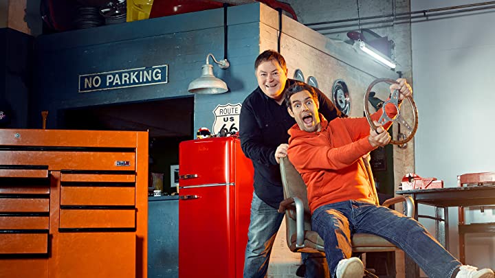 Mike Brewer and Marc ‘Elvis’ Priestley at the Wheeler Dealers Season 18