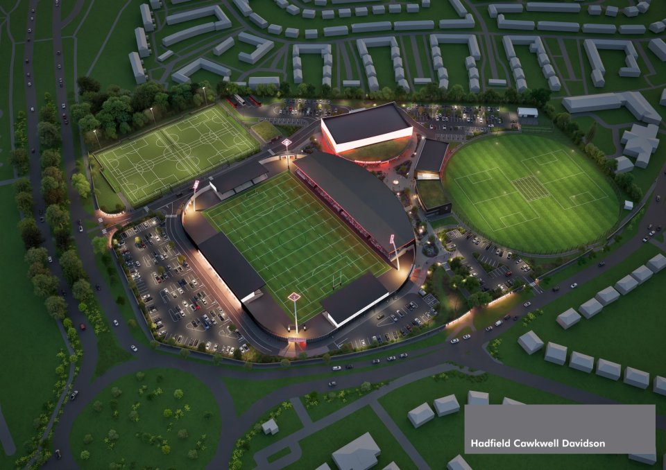 The development will also have a cricket pavilion and a number of multi-use artificial sports pitches