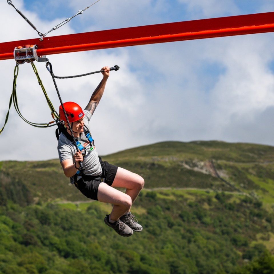 The park's newest attraction is called Aero Explorer and is the UK's first of its kind ride